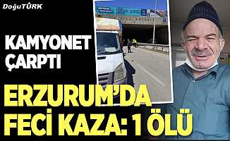 Erzurum’da feci kaza; 1 ölü