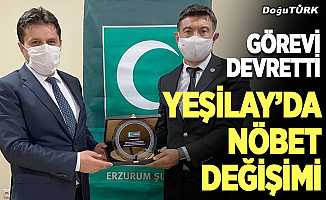 Yeşilay Erzurum Şube Başkanlığında görev değişimi