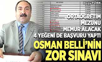 Osman Belli’nin zor sınavı!