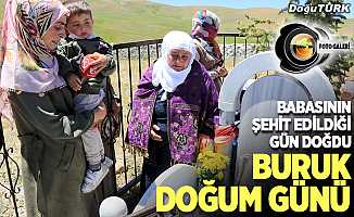 Terör örgütü PKK'nın katlettiği babasının mezarı başında buruk doğum günü..
