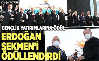 Cumhurbaşkanı Erdoğan’dan Başkan Sekmen’e ödül