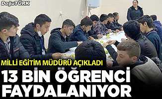 Erzurum’da 13 bin öğrenciye yemek