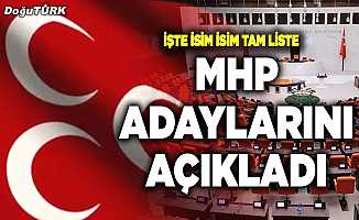 MHP adaylarını açıkladı