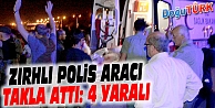 HINIS'TA ZIRHLI POLİS ARACI TAKLA ATTI: 4 POLİS YARALI