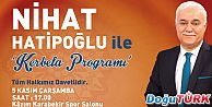 PROF. DR. NİHAT HATİPOĞLU, ERZURUM'A GELİYOR